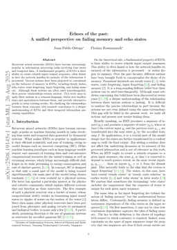 Echoes of the past: A unified perspective on fading memory and echo states