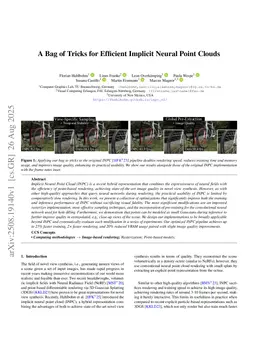 A Bag of Tricks for Efficient Implicit Neural Point Clouds