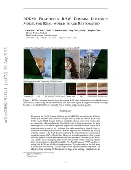 RDDM: Practicing RAW Domain Diffusion Model for Real-world Image Restoration