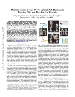 Direction Informed Trees (DIT*): Optimal Path Planning via Direction Filter and Direction Cost Heuristic