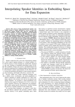 Interpolating Speaker Identities in Embedding Space for Data Expansion
