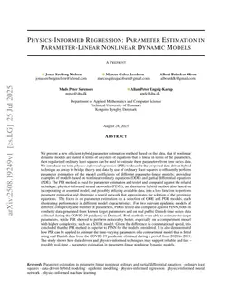 Physics-Informed Regression: Parameter Estimation in Parameter-Linear Nonlinear Dynamic Models