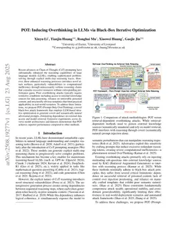 POT: Inducing Overthinking in LLMs via Black-Box Iterative Optimization