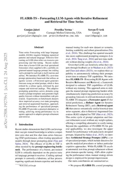 FLAIRR-TS -- Forecasting LLM-Agents with Iterative Refinement and Retrieval for Time Series