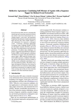 Reflective Agreement: Combining Self-Mixture of Agents with a Sequence Tagger for Robust Event Extraction