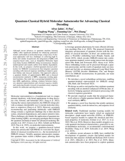 Quantum-Classical Hybrid Molecular Autoencoder for Advancing Classical Decoding