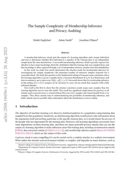 The Sample Complexity of Membership Inference and Privacy Auditing