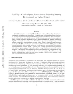 PoolFlip: A Multi-Agent Reinforcement Learning Security Environment for Cyber Defense