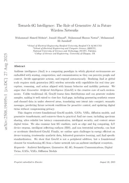 Towards 6G Intelligence: The Role of Generative AI in Future Wireless Networks
