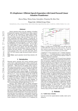 FLASepformer: Efficient Speech Separation with Gated Focused Linear Attention Transformer