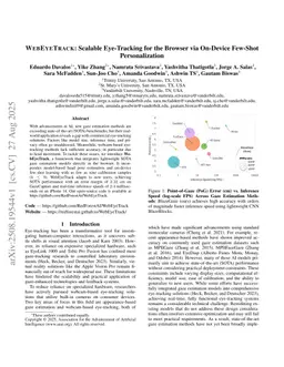 WEBEYETRACK: Scalable Eye-Tracking for the Browser via On-Device Few-Shot Personalization