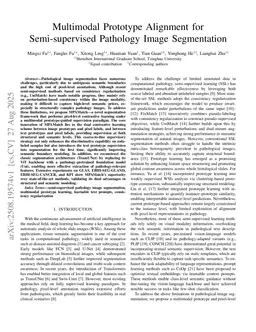 Multimodal Prototype Alignment for Semi-supervised Pathology Image Segmentation