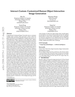 Interact-Custom: Customized Human Object Interaction Image Generation
