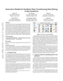Generative Models for Synthetic Data: Transforming Data Mining in the GenAI Era