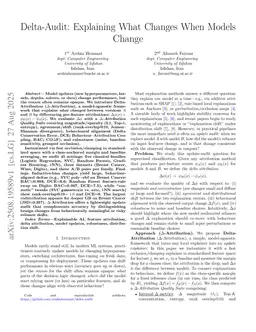 Delta-Audit: Explaining What Changes When Models Change