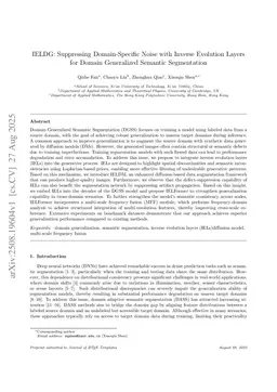 IELDG: Suppressing Domain-Specific Noise with Inverse Evolution Layers for Domain Generalized Semantic Segmentation