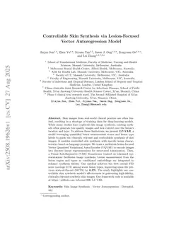 Controllable Skin Synthesis via Lesion-Focused Vector Autoregression Model