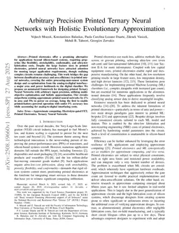 Arbitrary Precision Printed Ternary Neural Networks with Holistic Evolutionary Approximation
