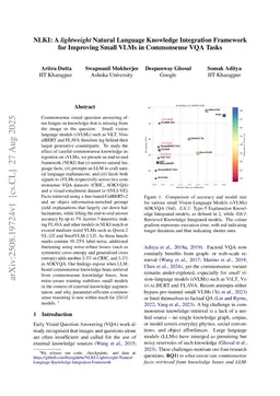 NLKI: A lightweight Natural Language Knowledge Integration Framework for Improving Small VLMs in Commonsense VQA Tasks