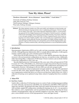 Tune My Adam, Please!