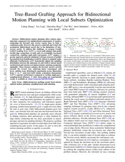 Tree-Based Grafting Approach for Bidirectional Motion Planning with Local Subsets Optimization