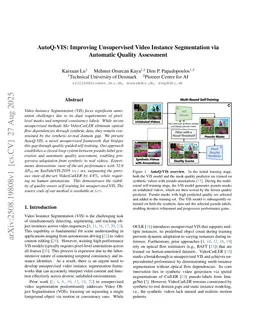 AutoQ-VIS: Improving Unsupervised Video Instance Segmentation via Automatic Quality Assessment