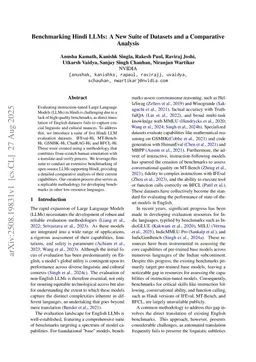 Benchmarking Hindi LLMs: A New Suite of Datasets and a Comparative Analysis