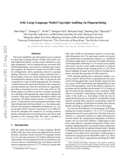 SoK: Large Language Model Copyright Auditing via Fingerprinting