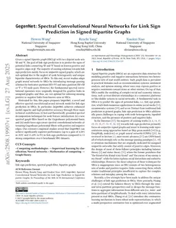 GegenNet: Spectral Convolutional Neural Networks for Link Sign Prediction in Signed Bipartite Graphs