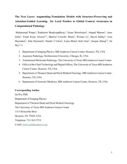 The Next Layer: Augmenting Foundation Models with Structure-Preserving and Attention-Guided Learning for Local Patches to Global Context Awareness in Computational Pathology