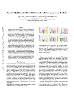 WaveHiT-SR: Hierarchical Wavelet Network for Efficient Image Super-Resolution