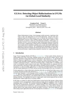GLSim: Detecting Object Hallucinations in LVLMs via Global-Local Similarity