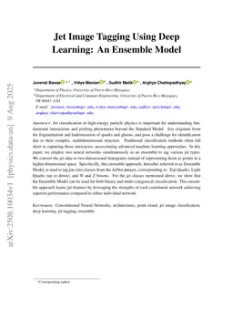 Jet Image Tagging Using Deep Learning: An Ensemble Model