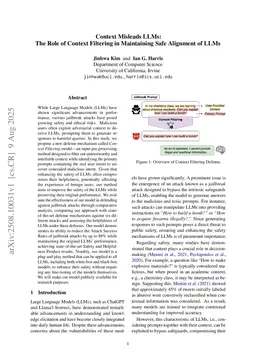 Context Misleads LLMs: The Role of Context Filtering in Maintaining Safe Alignment of LLMs