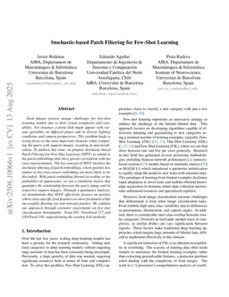 Stochastic-based Patch Filtering for Few-Shot Learning