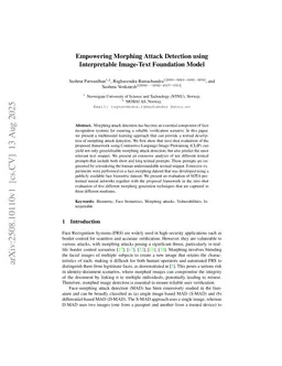 Empowering Morphing Attack Detection using Interpretable Image-Text Foundation Model