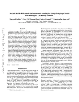 Nested-ReFT: Efficient Reinforcement Learning for Large Language Model Fine-Tuning via Off-Policy Rollouts