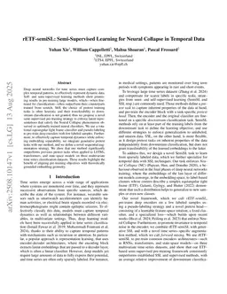 rETF-semiSL: Semi-Supervised Learning for Neural Collapse in Temporal Data