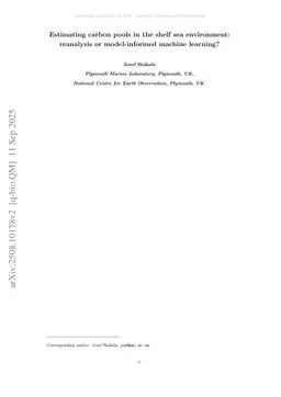 Estimating carbon pools in the shelf sea environment: reanalysis or model-informed machine learning?