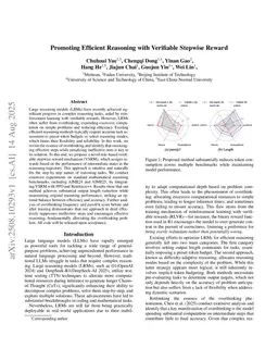 Promoting Efficient Reasoning with Verifiable Stepwise Reward