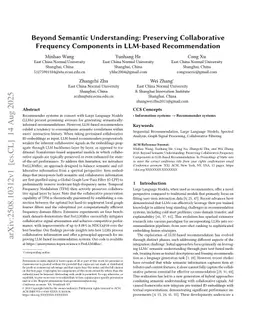 Beyond Semantic Understanding: Preserving Collaborative Frequency Components in LLM-based Recommendation