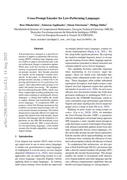 Cross-Prompt Encoder for Low-Performing Languages