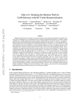 XQuant: Breaking the Memory Wall for LLM Inference with KV Cache Rematerialization
