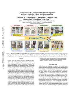 CorrectNav: Self-Correction Flywheel Empowers Vision-Language-Action Navigation Model