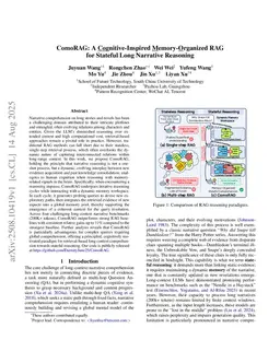 ComoRAG: A Cognitive-Inspired Memory-Organized RAG for Stateful Long Narrative Reasoning