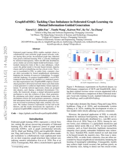 GraphFedMIG: Tackling Class Imbalance in Federated Graph Learning via Mutual Information-Guided Generation