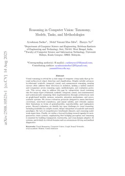 Reasoning in Computer Vision: Taxonomy, Models, Tasks, and Methodologies