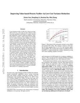Improving Value-based Process Verifier via Low-Cost Variance Reduction
