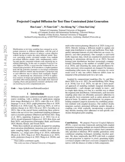 Projected Coupled Diffusion for Test-Time Constrained Joint Generation