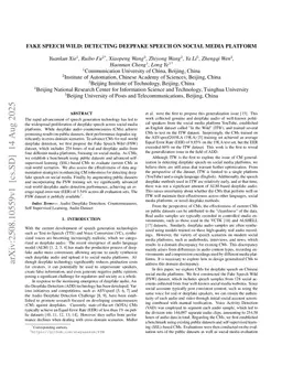 Fake Speech Wild: Detecting Deepfake Speech on Social Media Platform